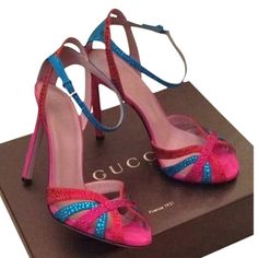 100% Authentic Guaranteed Gucci 4.5" Inches Sandal With Rhinestones 353763 Ca1n0 Made In Italy Brand New With Original Gucci Dust Bag/Box. Luxury Multicolor Sandals For Party, Glamorous Gucci Evening Sandals, Luxury Multicolor Party Sandals, Gucci Embellished High Heels, Glamorous Gucci Sandals For Party, Glamorous Gucci Party Sandals, Designer Multicolor Sandals For Party, Gucci Glamorous Evening Heels, Glamorous Gucci Evening Heels