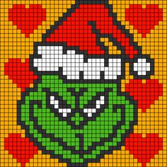 an image of the grin face on a pixellated background