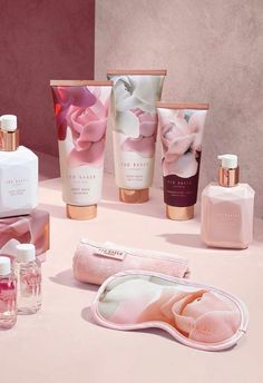 A selection of Ted Baker creams and even a floral face mask is also up for grabs at 50 per cent off New Packaging Design, Face Cream Packaging, Cosmetic Kit, Cosmetic Packaging Design, Skincare Packaging, Cosmetic Design, Bath And Body Care, Body Care Products, Beauty Packaging