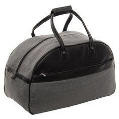 Double zip-opening to large main compartment with an interior zip-pocket. Large front zip-compartment, double handles, and an adjustable/detachable shoulder strap. Size: 1 size. Color: Black. Gender: female. Age Group: adult. Modern Shoulder Bag With Zipper For Overnight Trips, Modern Shoulder Bag For Overnight Trips, Modern Weekender Bag With Zipper For Trips, Modern Weekender Bag For Trips, Functional Shoulder Bag With Zipper For Overnight Trips, Functional Shoulder Bag For Overnight Trips With Zipper, Shoulder Duffle Bag For Trips With Zipper Closure, Shoulder Duffle Bag For Trips, Business Tote Shoulder Bag With Zipper Closure