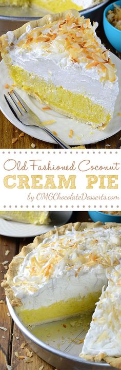 this old fashioned coconut cream pie is so good it's made with only three ingredients