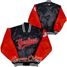 I just added a new item to eBay, MLB NY Yankees Men's Red Black Satin Bomber Style Lettermen Varsity Jacket! #eBay #eBaySeller Red Outerwear For Fall Sports Events, Classic Long-sleeve Outerwear For Sports Events, Classic Long Sleeve Outerwear For Sports Events, Red Sport Coat With Long Sleeves For Streetwear, Red Track Jacket For Fall Sports Events, Urban Red Outerwear For College, Red Long Sleeve Windbreaker For College, Red Long Sleeve Sport Coat For Streetwear, Red College Winter Windbreaker