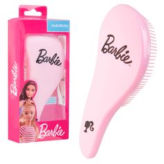 Barbie Detangle Hair Brush for Girls, Hair Brushes for Wet Dry Fine Curly Hair, Barbie Gifts - Get Trend Curly Hair Barbie, Barbie Pink Hair, Pink Hair Brush, Detangle Hair Brush, Detangle Hair, Fine Curly Hair, Barbie Gifts, Detangling Hair Brush, Travel Hairstyles