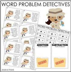 the word problem worksheet with words and pictures to help students understand what they are doing