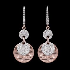 14k Rose Gold Diamond Studded Long  Earring. Gross Weight: 6.130 grams approx  Net Weight:5.958 grams approx (includes gold weight only) Diamond Weight: 0.86 carat Diamond Details: I-J VS SI Earring can be customised by increasing the size of Earring, Diamonds, grams of gold. Can be made in 18k gold, gold color can be changed to Yellow, White and Rose gold.  Earring can be certified. Rose Gold Diamond Cut Dangle Earrings, Rose Gold Dangle Diamond Earrings For Anniversary, Rose Gold Dangle Earrings With Diamond Cut, Rose Gold Dangle Earrings With Brilliant Cut, Rose Gold Brilliant Cut Dangle Earrings, Rose Gold Brilliant Cut Drop Earrings, Rose Gold Brilliant Cut Drop Diamond Earrings, Rose Gold Diamond Accented Dangle Earrings, Rose Gold Diamond Dangle Earrings