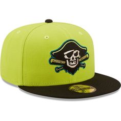 Gear up for the Copa De La Diversion with this Bradenton Barbanegras 59FIFTY hat. This New Era cap features bold embroidered graphics, multi-color design and contrast undervisor. Cheer on the Bradenton Barbanegras as they take the field in their "Fun Cup" gear with this unique cap. Brand: New Era Surface washable Imported Officially licensed Six panels with eyelets Embroidered graphics with raised details Material: 100% Polyester Contrast-color undervisor Structured fit Flat bill with ability to 59fifty Hats, Caps And Hats, New Era Fitted, New Era Cap, Fun Cup, Fitted Hat, Fitted Hats, The Field, Contrasting Colors