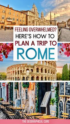 Dreaming of the Eternal City? Learn how to plan a trip to Rome with these expert tips! From finding the best time to visit and must-see attractions to navigating the city like a pro, this guide has everything you need. Discover insider advice on tickets, transportation, and the best neighborhoods to stay in. Start planning your unforgettable Rome adventure today! Read on for Rome trip planning tips, tricks, and hacks! Travel To Rome, 3 Days In Rome, The Colosseum, Italy Travel Tips, Italy Travel Guide, Visit Italy, Rome Travel