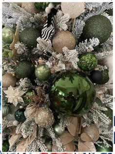 Christmas Tree Inspiration - Amazon.com, everybody's favorite online store. Click to find everything you love today. Dark Green Xmas Tree Decor, Green Inspired Christmas Tree, Green Tree Ornaments, Green And Brown Ornaments Christmas Tree, Jade Green Christmas Tree, Green Decorations Christmas Tree, Green Gold And Silver Christmas Decor, Flocked Tree With Green And Gold, Kirklands Christmas Tree