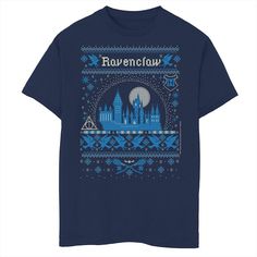 He'll love showing off his favorite franchise with this boys' Harry Potter Christmas Ravenclaw Ugly Sweater Graphic Tee. Crewneck Short sleevesFABRIC & CARE Cotton Machine wash Imported He'll love showing off his favorite franchise with this boys' Harry Potter Christmas Ravenclaw Ugly Sweater Graphic Tee. Harry Potter He'll love showing off his favorite franchise with this boys' Harry Potter Christmas Ravenclaw Ugly Sweater Graphic Tee. Size: Medium. Color: Navy. Gender: male. Age Group: kid Sweater Graphic, Harry Potter Christmas, Boy Tees, How To Show Love, Ravenclaw, Ugly Sweater, Boy's Clothing, Being Ugly, Unisex T Shirt