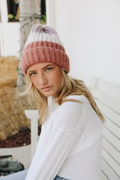 Keep it colorful with the Color Block Knit Beanie, a warm winter accessory to brighten up your look! #LoveMyLeto 100% Acrylic Imported Machine wash cold with like colors Multicolor Knit, Rose Lavender, Gift Subscription Boxes, Western Boho, Slouchy Beanie, Knit Hat, Winter Accessories, Headband Hairstyles, Comfortable Outfits