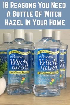 Witch Hazel Uses, Homemade Cleaning Products, Household Cleaning Tips, Cleaning Recipes, Cleaners Homemade, Witch Hazel, Diy Natural Products, Natural Cleaning Products