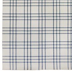 a white and blue plaid fabric