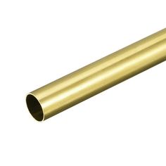 a brass tube on a white background