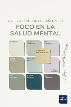 Descubrí nuestra Paleta 1 del Color del Año 2023: Foco en la Salud Mental. Una paleta de colores acogedores para nutrir el alma y la mente, inspirada en los tonos naturales de jardines, praderas y bosques para crear ambientes relajantes e inspiradores. Design Seeds, Paint Colors For Living Room, Color Psychology, Color Pallets, Trending Decor, Color Inspiration, True Colors, Color Scheme, Home Deco