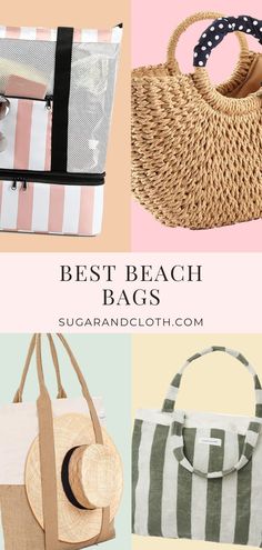 From tote bags to straw bags, stay organized and chic at the beach with our roundup of the best beach bags on the market. Best Beach Bag, Summer Soiree, Straw Bags, Creative Home Decor, Girls Weekend, Beach Bags, Must Have Items, Signature Look, Stay Organized