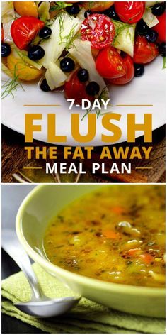 Ready to reap the benefits of a good week of flushing? We’ve got the perfect 7-day fat flush recipes to get you started! Whole Food Snacks, Fat Flush Recipes, Flush Out Toxins, Smoothies Vegan, Recipes Drinks, 7 Day Meal Plan, Food Snacks, Diet Vegetarian, Detox Recipes