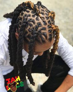 Half Dreads, Long Dreadlocks, Natural Crown, Blonde Dreads, Long Dreads, Dread Braids, Blond Ombre