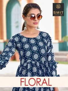 SMIT CREATION FLORAL Indian Salwar Kameez, Printed Gowns, Kurti Designs