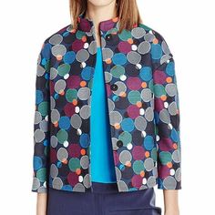 New With Tags. Style: Cadet Combo Size:12 Length: 23.5 Inches Bust: Approximately 21-22 Inches Laying Flat Across 100% Polyester Outer, 100% Acetate Lining . Dry Clean. Ready To Wear. Great For A Gift! Multicolor Outerwear With Button Closure For Work, Multicolor Button Closure Outerwear For Work, Spring Button-up Blazer With Covered Buttons, Spring Casual Blazer With Covered Buttons, Fitted Multicolor Outerwear With Button Closure, Casual Spring Blazer With Covered Buttons, Multicolor Spring Outerwear With Button Closure, Multicolor Button-up Outerwear For Work, Spring Multicolor Outerwear With Button Closure