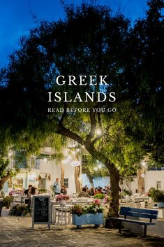 the cover of greek islands read before you go