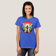 Pixelated Life's Crossroads T-Shirt Nine Of Wands Tarot, Nine Of Wands, Wands Tarot, Rainbow Badge, Love Astrology, Fashion T Shirt, Womens Basic, Kids Design, Casual Wardrobe