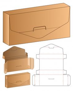 an open cardboard box with the lid cut out and ready to be put into it