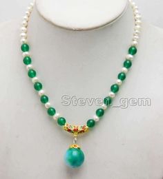 Welcome to our steven-gem8 store WELCOME TO OUR STORE SALE 20mm Jade pendant with 6-7mm white Round natural pearl & 8mm Green Jade 17'' Necklace -nec6302   Description: Stuff: SALE 20mm Jade pendant with 6-7mm white Round natural pearl & 8mm Green Jade 17'' Necklace -nec6302 Length/size : 17inch / about 6-7mm Shape/ Color : round / white and Green S/N: nec6301 Condition: Brand New, Never Wear Similar Item click here for detail!-->more Peridot nec6300-->pearl and Jade necklace nec6301-->pearl and Elegant Green Jewelry With 8mm Beads, Pearl White Necklaces With Gemstone Beads, Elegant Green 8mm Beads Jewelry, White Gemstone Beads Necklace, White Necklace With 8mm Beads, Classic Green Jewelry With 8mm Beads, Elegant Jade Necklaces With Round Beads, Pearl White Necklace With 8mm Beads For Jewelry Making, Green Necklaces With Pearl Pendant And Round Beads