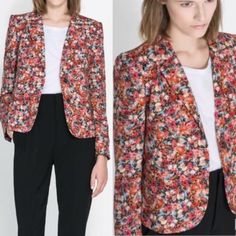 Reposhing This Item I Purchased From @Lopestyles. Unused! Questions? Leave A Comment Below! Spring Floral Print Blazer For Work, Multicolor Spring Blazer For Work, Casual Floral Print Blazer, Multicolor Floral Print Blazer For Spring, Chic Floral Print Fall Blazer, Zara Red Blazer For Spring, Zara Floral Print Outerwear For Fall, Zara Floral Print Spring Outerwear, Zara Red Spring Blazer