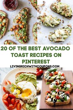 the best avocado toast recipes on pinterest