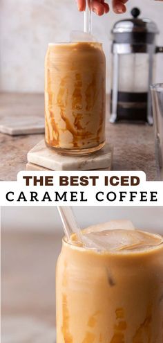 the best iced caramel coffee in a jar