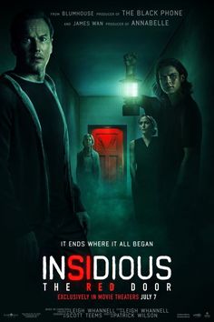 the movie poster for insidious, starring actors from left to right michael mc