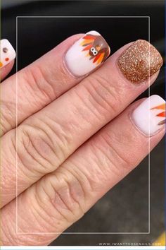 Elevate your Thanksgiving look with these adorable turkey nail designs! Whether you prefer long or short nails, acrylic or gel, we've got creative ideas for every style. From cute and easy designs to intricate works of art, get inspired with these amazing turkey nail designs that are perfect for the holiday season. Don't miss out on these stunning Thanksgiving nails that are sure to turn heads 🦃💅 Turkey Nails Acrylic, Cute Thanksgiving Nail Designs, Turkey Nail Designs, Turkey Nails Designs, Thanksgiving Turkey Nails, Thanksgiving Nails Easy, Short Nails Acrylic, Turkey Loaf, Daisy Acrylic Nails