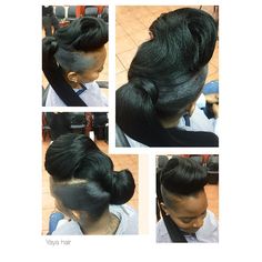 Cute simple classy ponytail.. #fashionhair #ponytail #ponytaillife #ponytailswag #yayahair #brooklynhairstylist #modersalon #essencehair #thecutlife #sheekwe #hypehair #getfussy Classy Ponytail, French Roll Hairstyle, Glam Studio, Hype Hair, Goddess Hairstyles, Hair Ponytail, Favorite Hairstyles, Goddess Braids