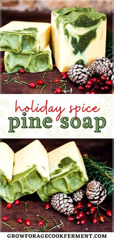 homemade holiday spice pine soap recipe