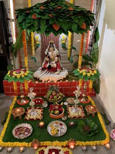 Goddess Decor Ideas, Devi Decoration At Home, Mahalakshmi Decoration At Home, Navaratri Decoration Ideas, Navaratri Decoration Ideas At Home, Varamahalakshmi Decoration Ideas At Home, Navratri Decoration At Home, Varalaxmi Pooja Decoration, Mahalaxmi Decoration Ideas At Home