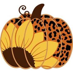 a leopard print pumpkin sitting on top of a white surface