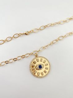 Evil eye necklace MATERIAL AND SIZE 18k gold plated chain Cubic zirconia Size pendant: 3cm Length chain: 40cm If you have questions about the product, feel free to reach me out. Don't forget to check out my other items in the store: Https://www.etsy.com/shop/nyahwithlove Necklace Evil Eye, Catholic Jewelry, Greek Jewelry, Turkish Jewelry, Protection Necklace, Protection Bracelet, Evil Eye Charm, Evil Eye Necklace, Evil Eye Bracelet