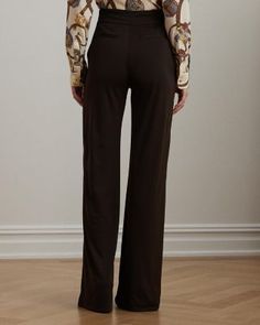 Lauren Ralph Lauren Chain Trim Wide-Leg Pants Ralph Lauren Wide-leg Pants For Work, Elegant Ralph Lauren Wide-leg Pants, Chic Ralph Lauren Wide-leg Pants, Chic Ralph Lauren High-waisted Pants, Chic High-waisted Ralph Lauren Pants, Chic High-waisted Pants By Ralph Lauren, Elegant Fitted Ralph Lauren Bottoms, Ralph Lauren Elegant Workwear Bottoms, Ralph Lauren Formal Trousers