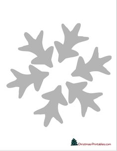 a snowflake is shown with the words christmas printables on it