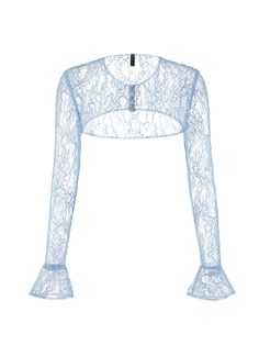 This beautiful lace cardigan adds a a sexy and playful touch to your look. Featuring a short flocked material it is comfortable and soft to the touch, the cuffs are designed with a slight flare, and the placket is a zircon round diamond button giving it elegant vibes. FABRIC 89% polyester 11% spandex Elegant Cropped Tops With Sheer Sleeves, Spring Fitted Tops With Lace Cuffs, Spring Fitted Top With Lace Cuffs, Fitted Top With Lace Cuffs For Spring, Party Tops With Lace Cuffs, Lace Trim Cropped Tops For Evening, Cropped Lace Trim Tops For Evening, Cropped Tops With Lace Trim For Evening, Lace Party Tops With Lace Cuffs