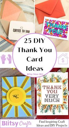 25 diy thank you card ideas that are easy to make and great for any occasion