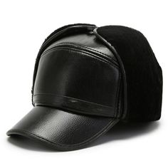 Product information: Material:PU Style:Fashion simple Features:Solid color Colour:Black Size Information: Brim:6cm Cap depth:11cm Cap circumference:56-60cm Packing list: Hat*1 Product Image: Black Flat Cap For Winter, Adjustable Black Baseball Cap For Winter, Winter Classic Baseball Cap With Short Brim, Black Baseball Cap For Outdoor Fall Activities, Adjustable Winter Baseball Cap, Black Fall Baseball Cap, Adjustable Black Beanie Hat, Winter Baseball Cap With Short Brim, Trendy Black Brimmed Baseball Cap