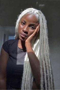 White Dreads, Faux Locs Hairstyles, Dreadlock Hairstyles, Dark Skin Women, Locs Hairstyles, Goddess Braids, Box Braids Hairstyles, Braids Hairstyles, Black Excellence