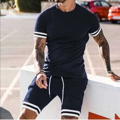 Casual Men’s Shirt & Shorts Ships In 7-10 Days~All Purchases Shipped With A Special Gift 100% Polyester Slight-Stretch Regular Fit True To Size Size Tags Are In Letters S-(36) M-(38) L-(40) Xl-(42) Xxl-(44) Do You Love? Anthro Festival Preppy Casual Mumu Revolve Spell Reformation Puff Popular Swim Contemporary Layering Free People Cami Dress Top Events Lulu Vacation Beach Contemporary Anniversary Boat Weekend Pool Swim Night Out. Then Shop My Boutique Casual Navy Sets For Spring, Blue Short Sleeve Sporty Sets, Blue Sporty Short Sleeve Sets, Free People Cami, Navy Blue Shirt, Navy Blue Shirts, Preppy Casual, Blue Polo, White Jersey