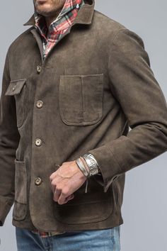 Worker Jacket, Mens Wear, Deer Skin, Unique Materials, Soft Hands, Soft Hand, Leather Goods, The Spirit, Military Jacket