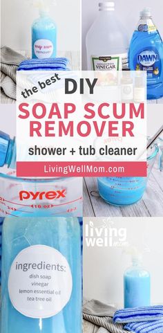 the best diy soap scum remover and tub cleaner for all types of surfaces