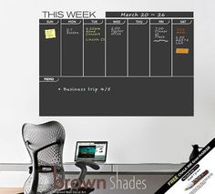 this week chalkboard wall decal sticker is perfect for any office or work space