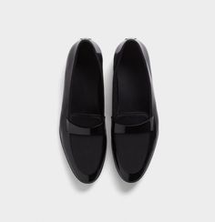 Black Grosgrain Loafers | The Black Tux Elegant Pointed Toe Tassel Loafers With Rubber Sole, Formal Almond Toe Slip-ons With Rubber Sole, Formal Wingtip Tassel Loafers With Rubber Sole, Black Sleek Goodyear Welted Dress Shoes, Sleek Black Goodyear Welted Dress Shoes, Sleek Black Dress Shoes With Goodyear Welt, Formal Pointed Toe Tassel Loafers With Rubber Sole, Formal Slip-ons With Almond Toe And Rubber Sole, Formal Plain Toe Dress Shoes With Rubber Heel Cap