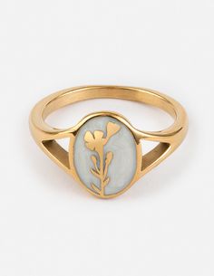 Wildflower Signet Ring Christian Rings, Elevated Faith, Printable Ring Sizer, Mountain Ring, Purity Ring, Arrow Ring, Cotton Pouch, Jewelry Accessories Ideas, Dream Engagement