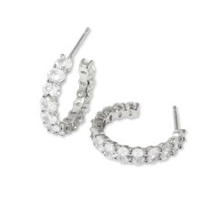 Beautiful hoop earrings featuring oval stones, make this a great pair to throw on for a night out! It's elegant, chic & trendy instantly elevating any look. Made of 925 Sterling Silver 14K Gold or Rhodium plating Nickel free & hypoallergenic Highest grade cz for an authentic diamond look Diameter: 22mm Thickness: 4mm Traditional butterfly backs Sold as a pair Modern Hoop Earrings With Sparkling Stones, Traditional Butterfly, Demi Fine Jewelry, Elegant Chic, Oval Stone, Fine Earrings, Cleaning Jewelry, Chains Jewelry, Rhodium Plated